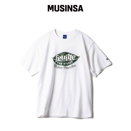 STAFFONLY FEUILLE TEE (白色) MUSINSA韩国官网直邮进口