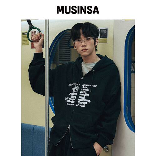 ELIMENO EL RECORD LABEL 2WAY 连帽外套 2色 MU韩国官网直邮进口