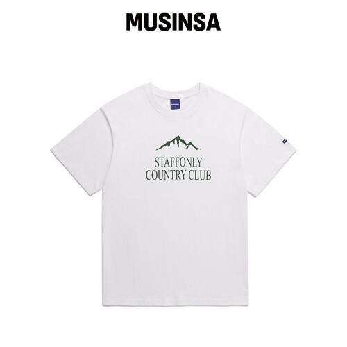 STAFFONLY MOUNTAIN CC TEE (白色)韩国官网直邮进口MUSINSA