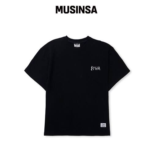STIGMA Staff 半宽松T恤 黑色 MUSINSA韩国官网直邮进口