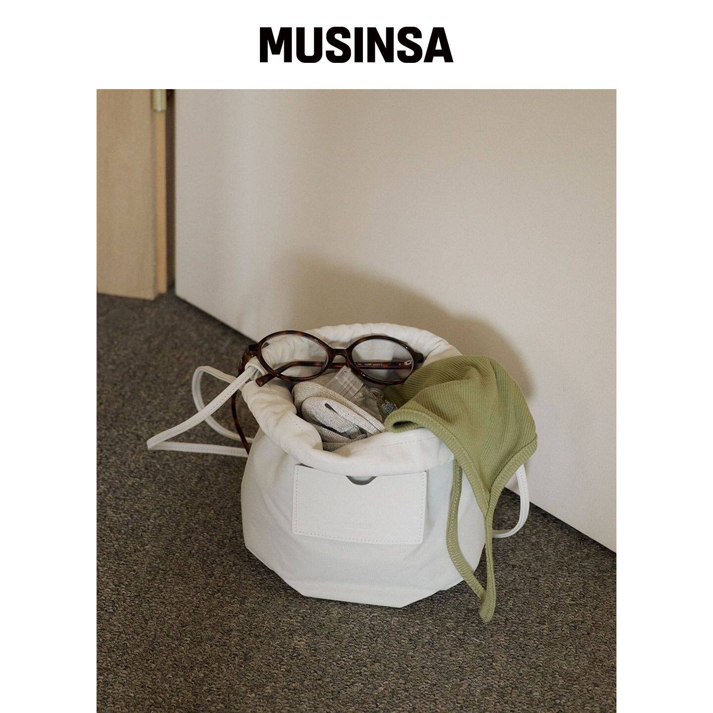 108POUND 柔软小袋子_象牙白 MUSINSA韩国官网直邮进口