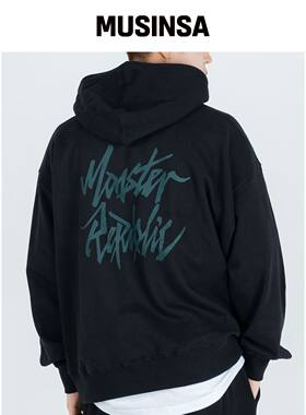 MONSTER REPUBLIC MOVV LOGO 深绿色连帽卫衣 VL韩国官网直邮进口