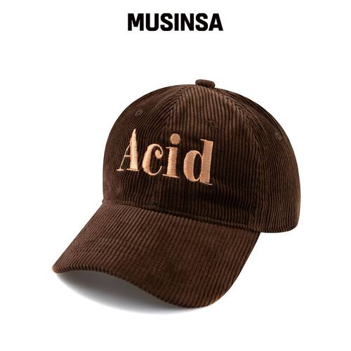 WICK ACID 灯芯绒棒球帽-棕色韩国官网直邮进口