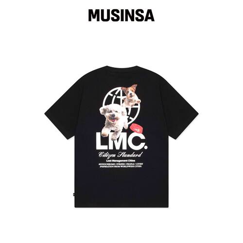 LMC FLYING PUPPY 黑色 T恤韩国官网直邮进口