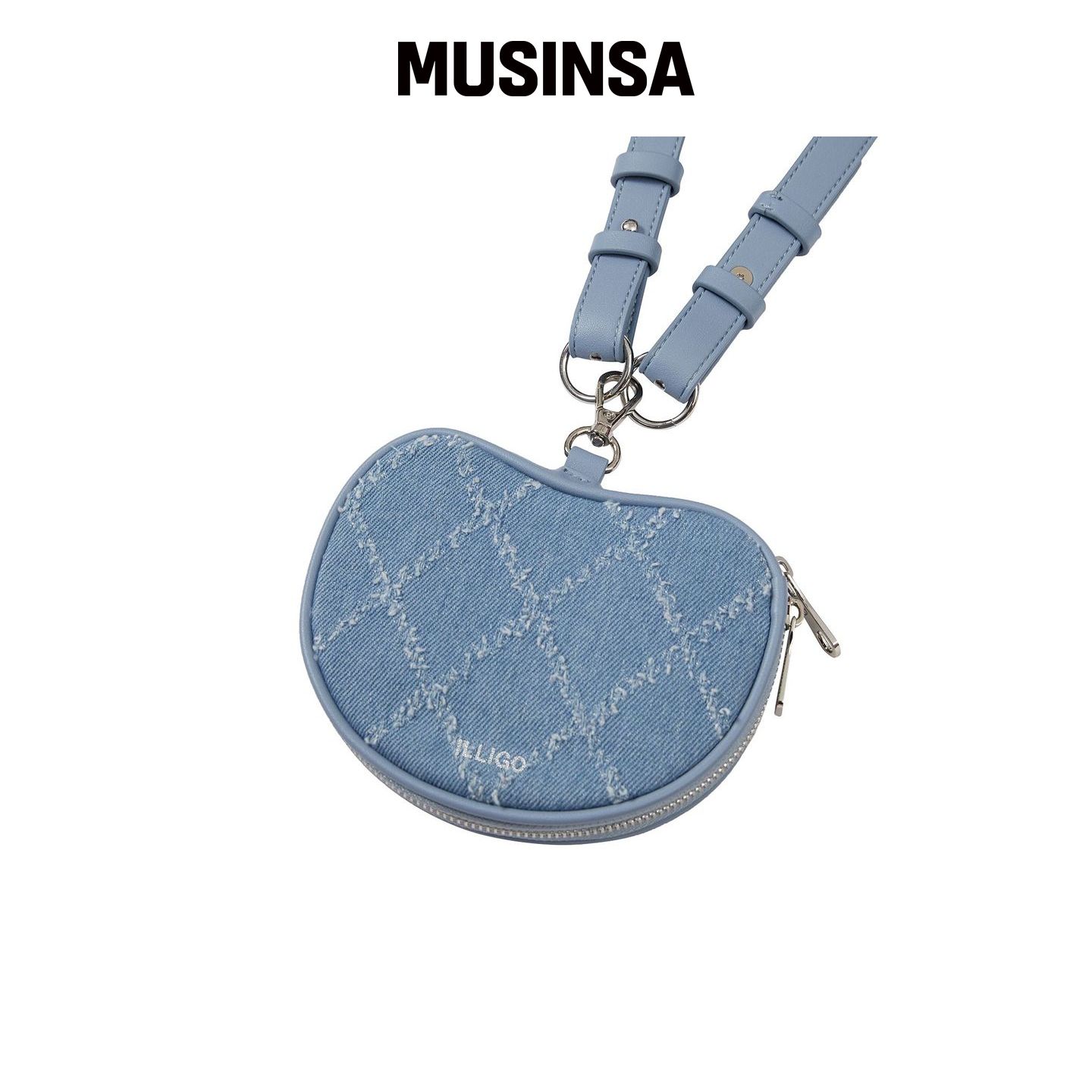 ILLIGO 苹果迷你卡文具包牛仔布 MUSINSA韩国官网直邮进口图片