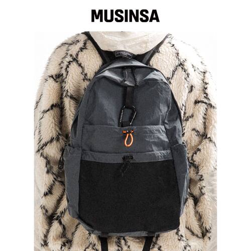 AGED GRAY DAY STRING BACKPACK(茶灰色)韩国官网直邮进口MUSINSA