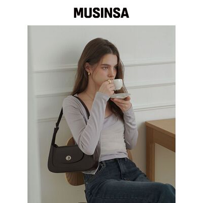 OVHEE MIGNON Hobo包 深棕色 MUSINSA韩国官网直邮进口