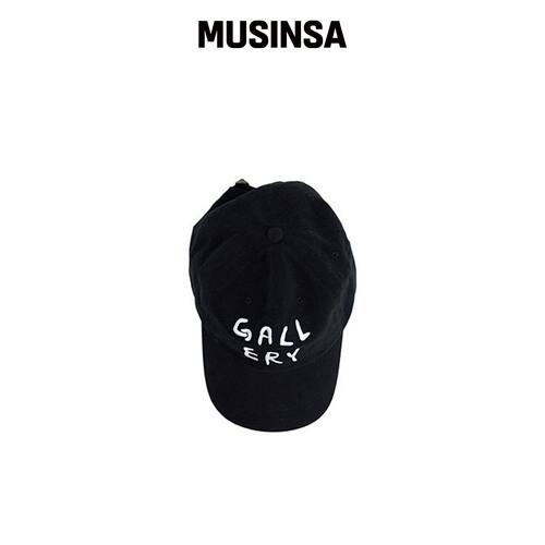 1011 GALLERY Gallery Logo Ball Cap_Black韩国官网直邮进口