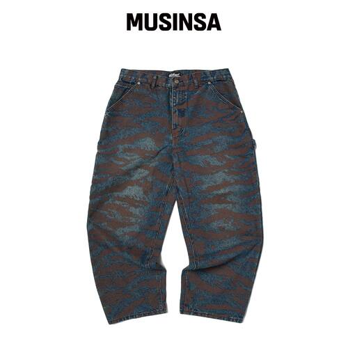 WKNDRS KELLOGGS TIGER CAMO 牛仔裤韩国官网直邮进口
