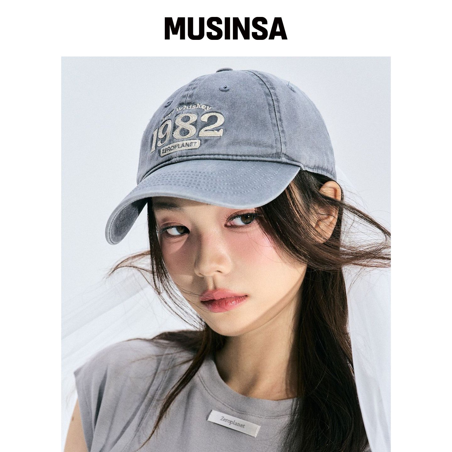 ZEROPLANET 威士忌复古棒球帽 [GREY] MUSINSA韩国官网直邮进口