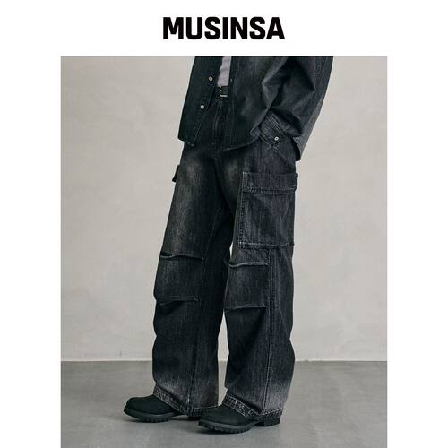 DECET M51 田野牛仔裤 DCPT057黑色 MUSINSA韩国直邮官方正品