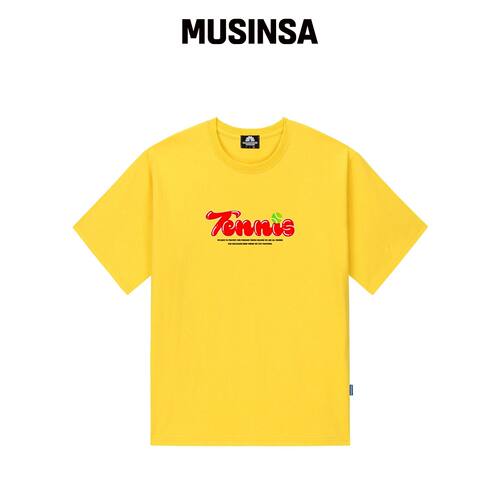 TRIPSHION TENNIS LOGO T恤 - 黄色韩国官网直邮进口MUSINSA