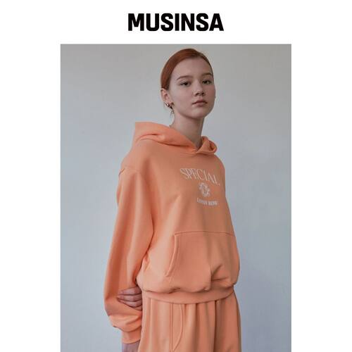 LOSSYROW Lossy Special Symbol Hoodie 橙色韩国官网直邮进口