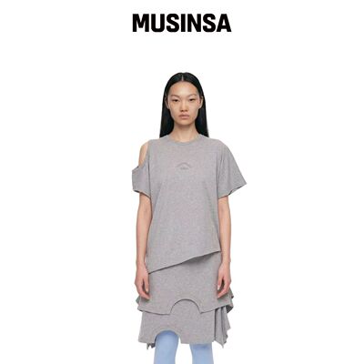 TRUNK PROJECT 双面圆领T恤_灰色 MUSINSA韩国官网直邮进口