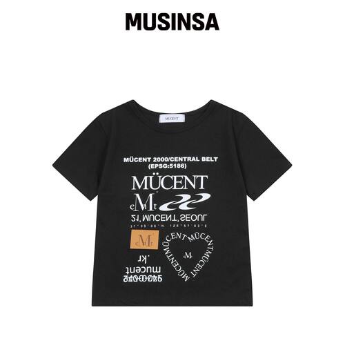 MUCENT SOHO SIGNATURE LOGO 系列短袖T恤 (2颜)韩国官网直邮进口