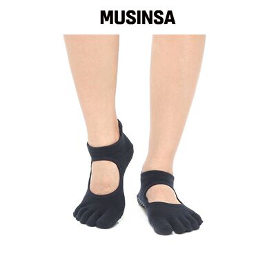 THUMBTOE 深蓝色Pilates防滑及膝袜 MUSINSA韩国官网直邮进口