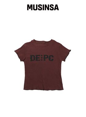 DEPC 华夫格T恤 - 酒红色韩国官网直邮进口