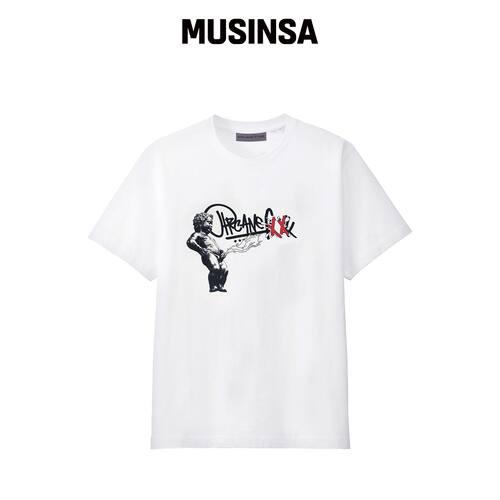 ARCANE FUNK MANNEKEN PIS TEE 白色韩国官网直邮进口MUSINSA