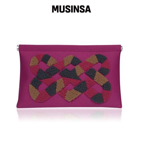 SUIN 羊毛logo手拿包 MUSINSA韩国直邮官方正品