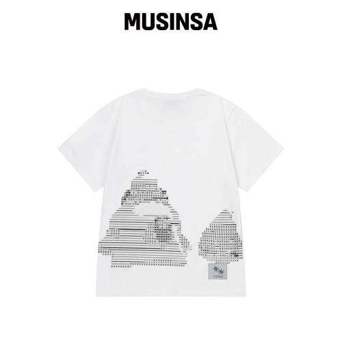 MUCENT MUSINSA X COILIS MARINE BACK GLITCH T韩国官网直邮进口