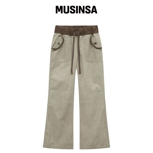 MIDNIGHT MOVE 亚麻棉裤（米色） MUSINSA韩国直邮官方正品