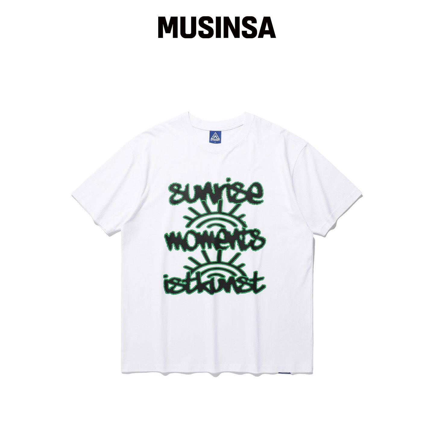 ISTKUNST SUNRISE MOMENT TEE_WHITE(IK2EMMT504韩国官网直邮进口 - 实物图