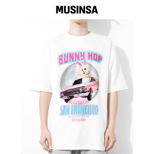 QT8 GARMENTS RG Bunny Hop T恤（象牙色） MUSI韩国官网直邮进口