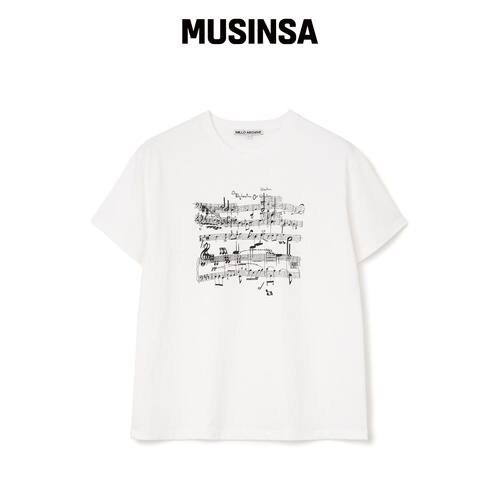 MILLO ARCHIVE 글里치得分T恤[白色] MUSINSA韩国直邮官方正品
