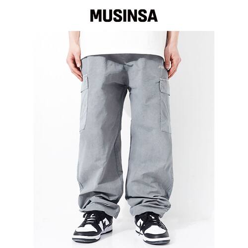 QT8 GARMENTS BN 色素尼龙工装裤（灰色） MUSIN韩国官网直邮进口