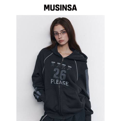 PLEASENOFOLLOW 秋卫衣连帽潮流新款时尚MUSINSA韩国官网直邮进口