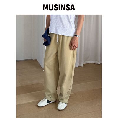 MOOD INSIDE 舒适绑带曲线热裤_Mustard MUSINSA韩国官网直邮进口