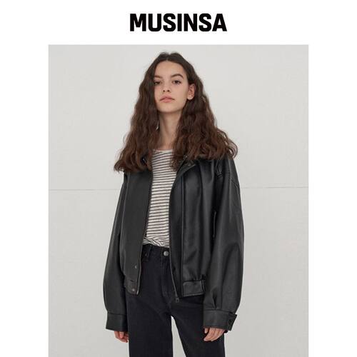 LADY VOLUME 465 纯素皮革外套 MUSINSA韩国直邮官方正品