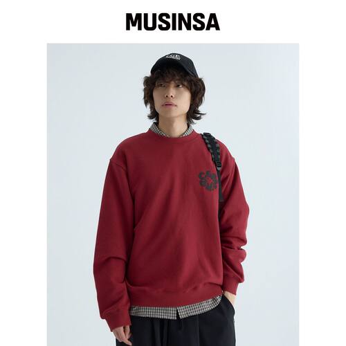CGP C.GRAPHY 圆领卫衣-红色 MUSINSA韩国直邮官方正品