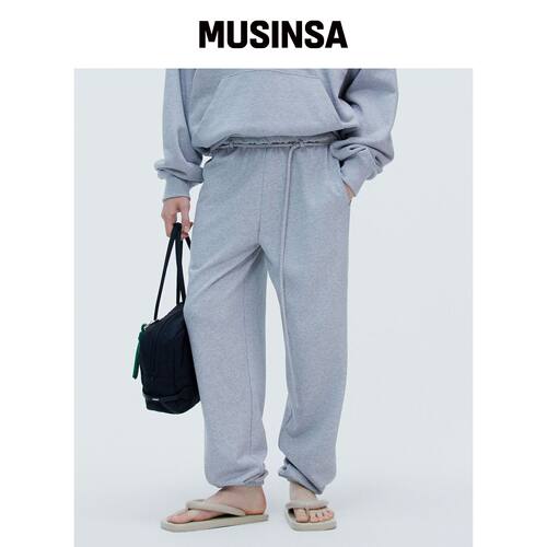 NOHANT 灰色腰带环慢跑裤 MUSINSA韩国官网直邮进口