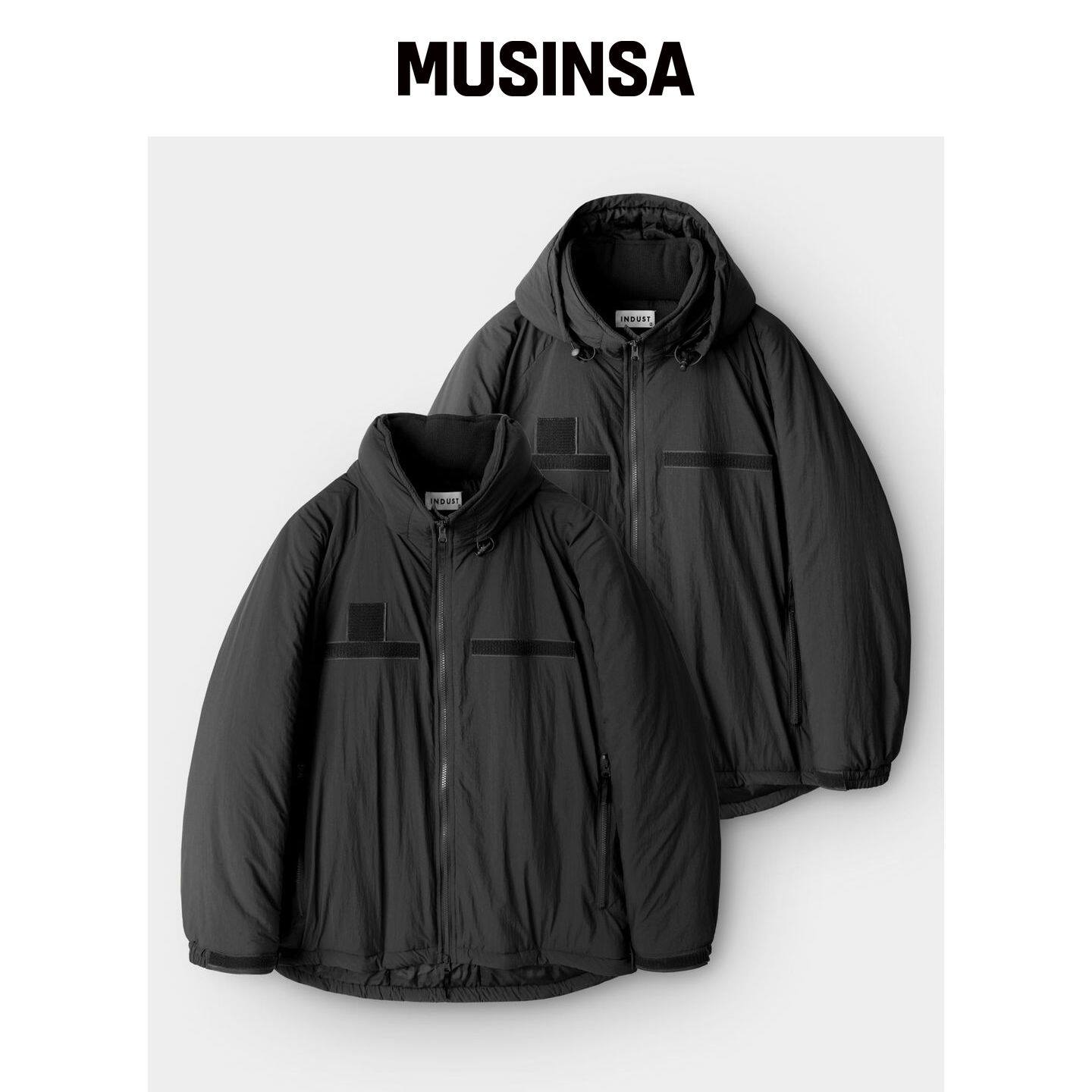 INDUST LEVEL 7 冬季羽绒服外套_黑色 MUSINSA韩国官网直邮进口