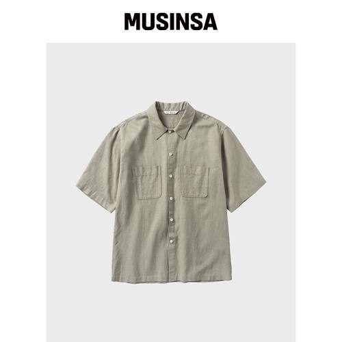 NONBLANK 斜纹条纹 HS 衬衫_AVOCADO MUSINSA韩国官网直邮进口