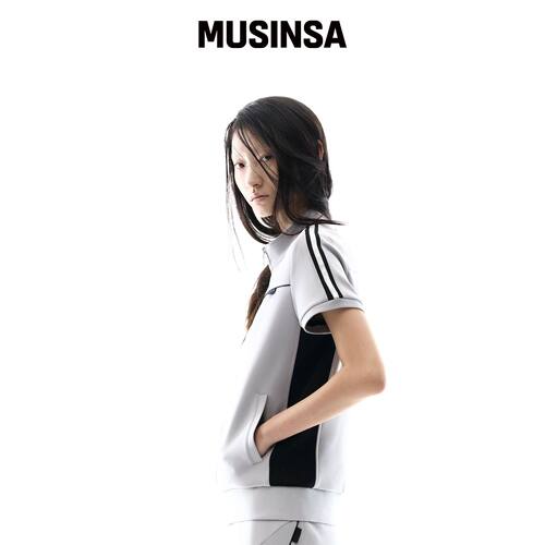 OJOS 金属带拉链外套 / 灰色 MUSINSA韩国官网直邮进口