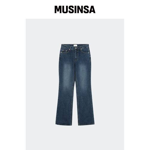 HAVELESS GEMMA BOOTS CUT 牛仔裤 蓝色韩国官网直邮进口MUSINSA