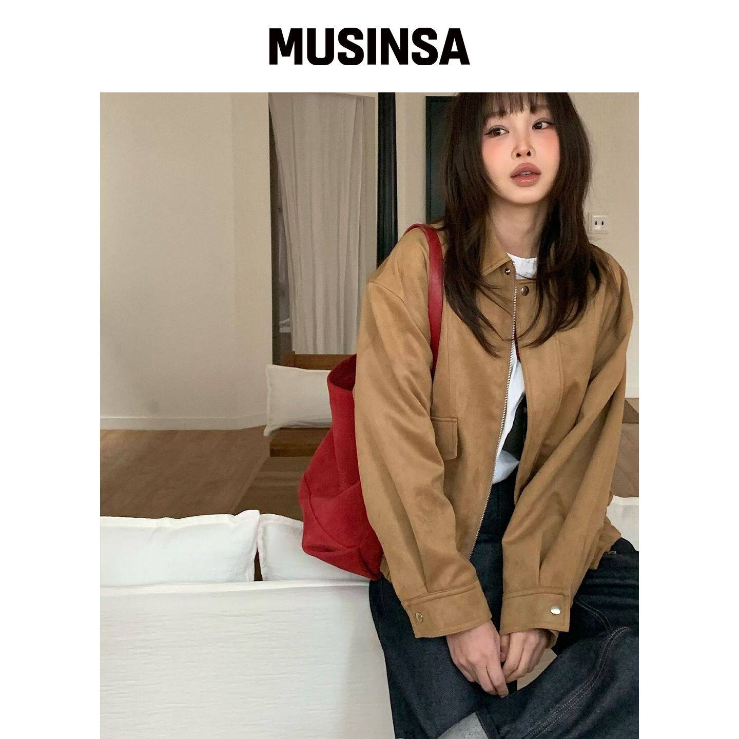 LOOKAST HANI BLUSON SUEDE JACKET_文胸绑带 / 韩国官网直邮进口
