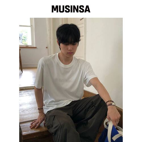 MISEKISEOUL MEN PIXEL MISEKI LOGO 短袖白色 M韩国官网直邮进口