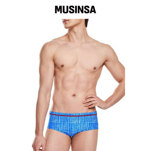 SENTI [MSP-26402] CHECKY BL 半短方形 MUSINSA韩国官网直邮进口