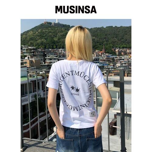 MUCENT MUCENT X COIRIS SIGNATURE LOGO 混合短韩国官网直邮进口