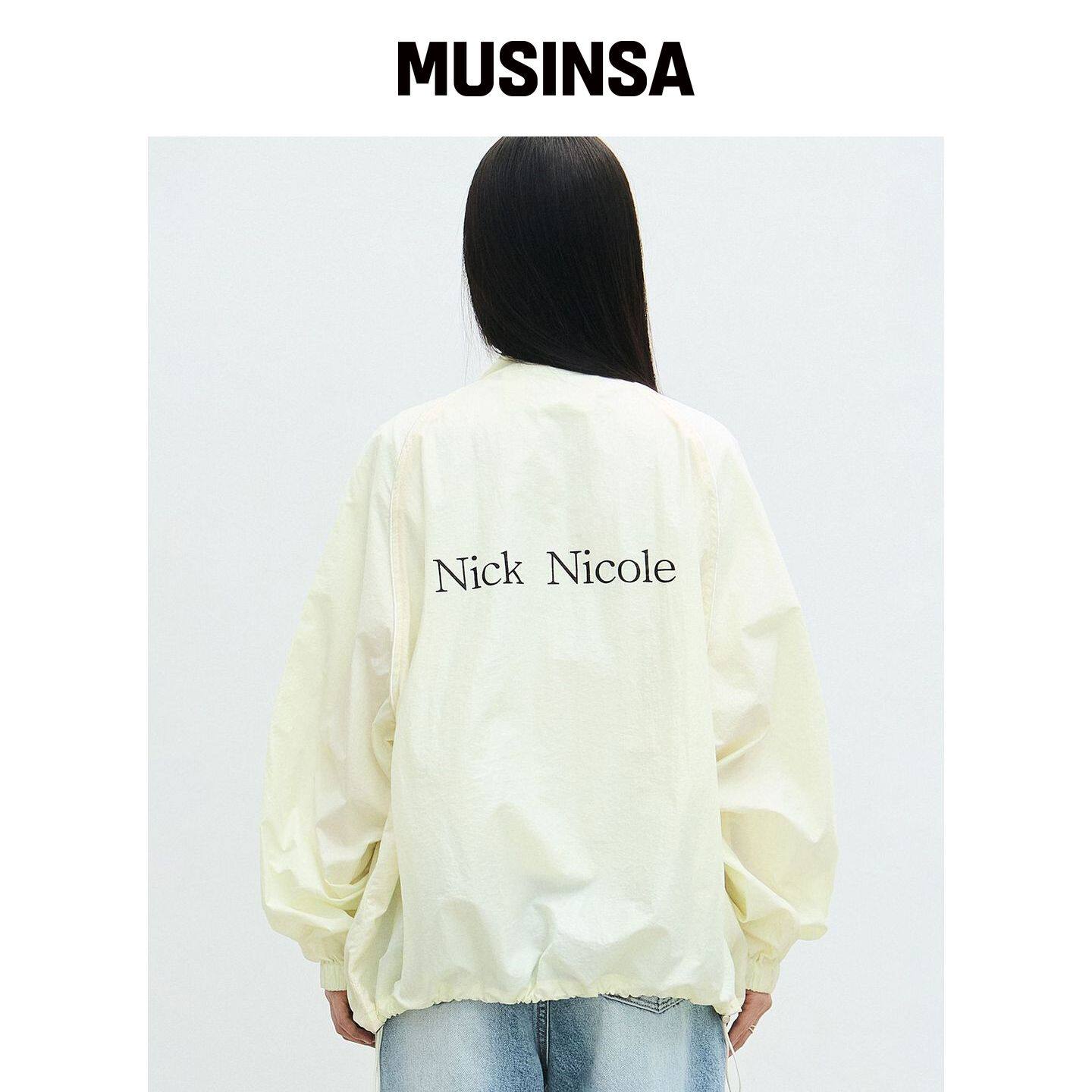 NICK&NICOLE NICK NICOLE 宽松风格毛衣_青柠色 韩国官网直邮进口