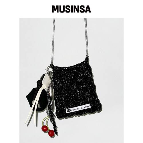 WELCOME TO CCC Sha-pei Rumple Bag (Black) sh韩国官网直邮进口