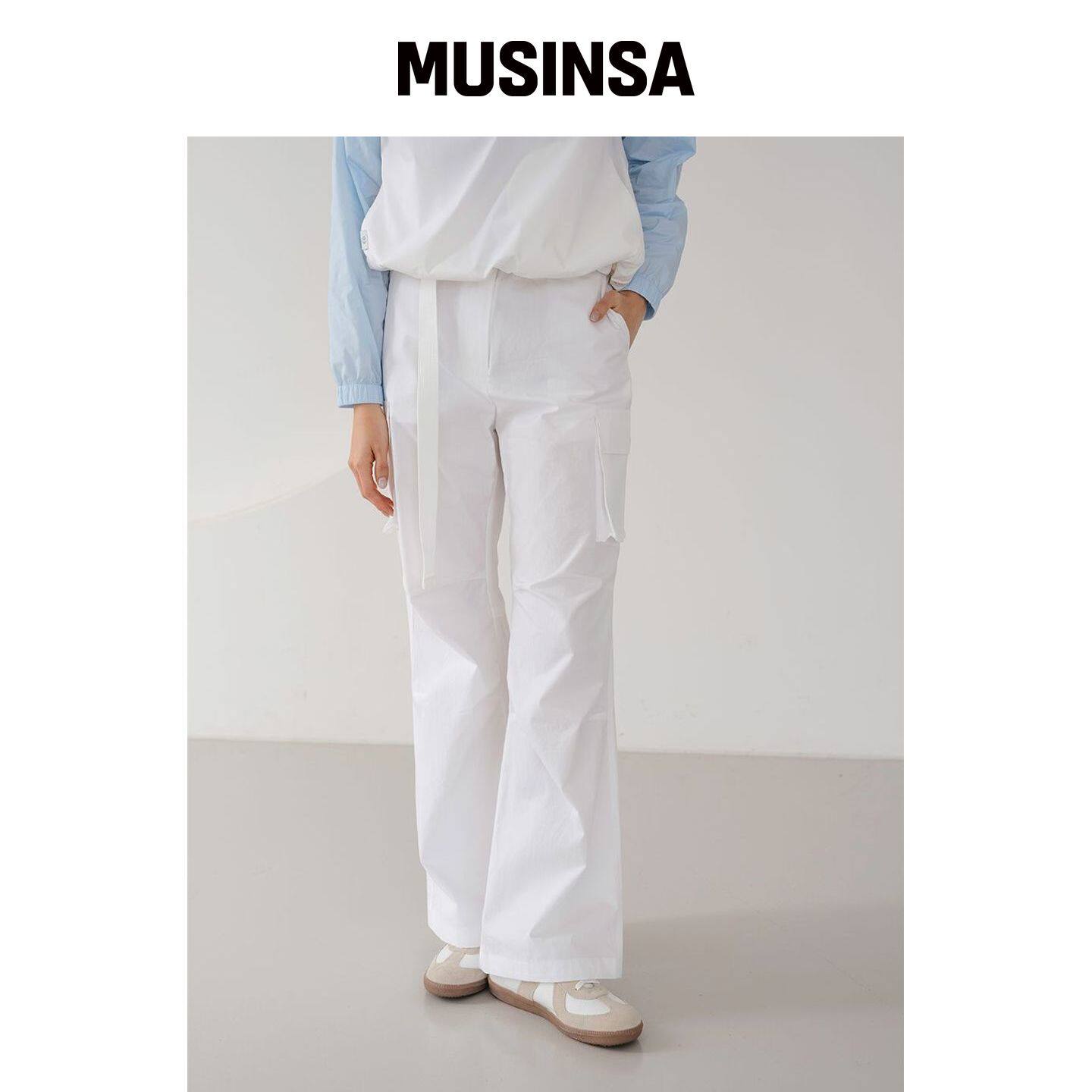 NITINA 背带裤大口袋热裤子 WH MUSINSA韩国官网直邮进口