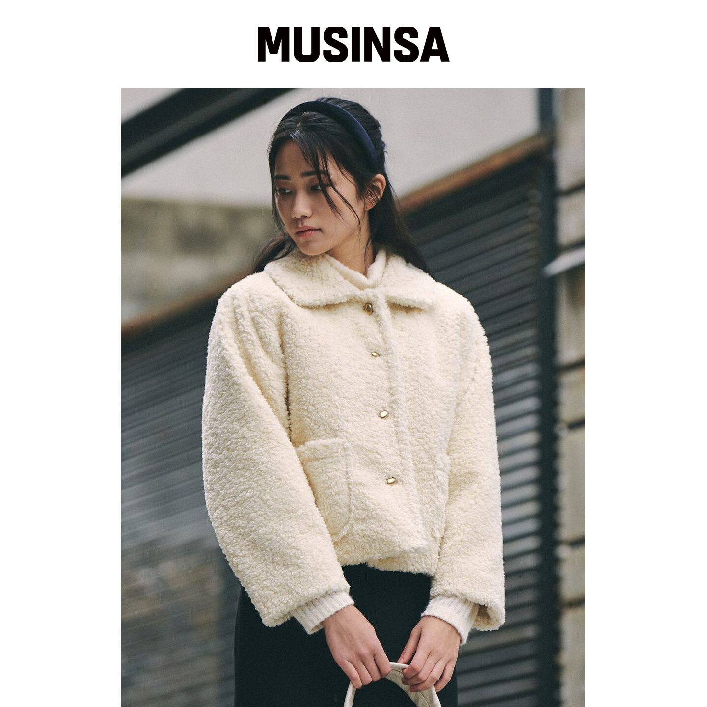 GANISONG 婴儿泰迪熊外套_面霜色 MUSINSA韩国官网直邮进口