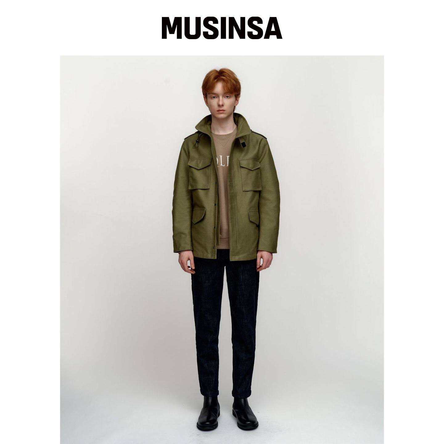 SOLEW M65 军帽夹克_卡其色 MUSINSA韩国官网直邮进口