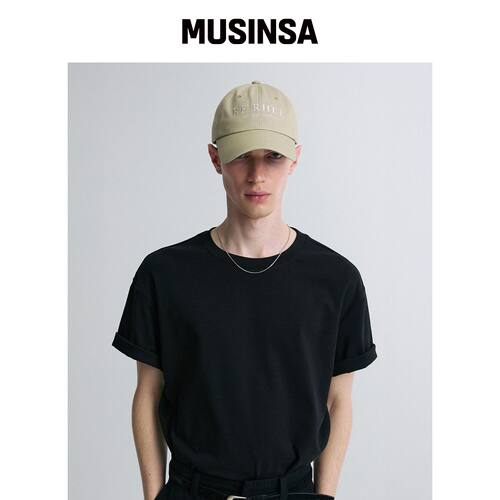 RERHEE MEN 刺绣LOGO帽子 沙色韩国官网直邮进口MUSINSA