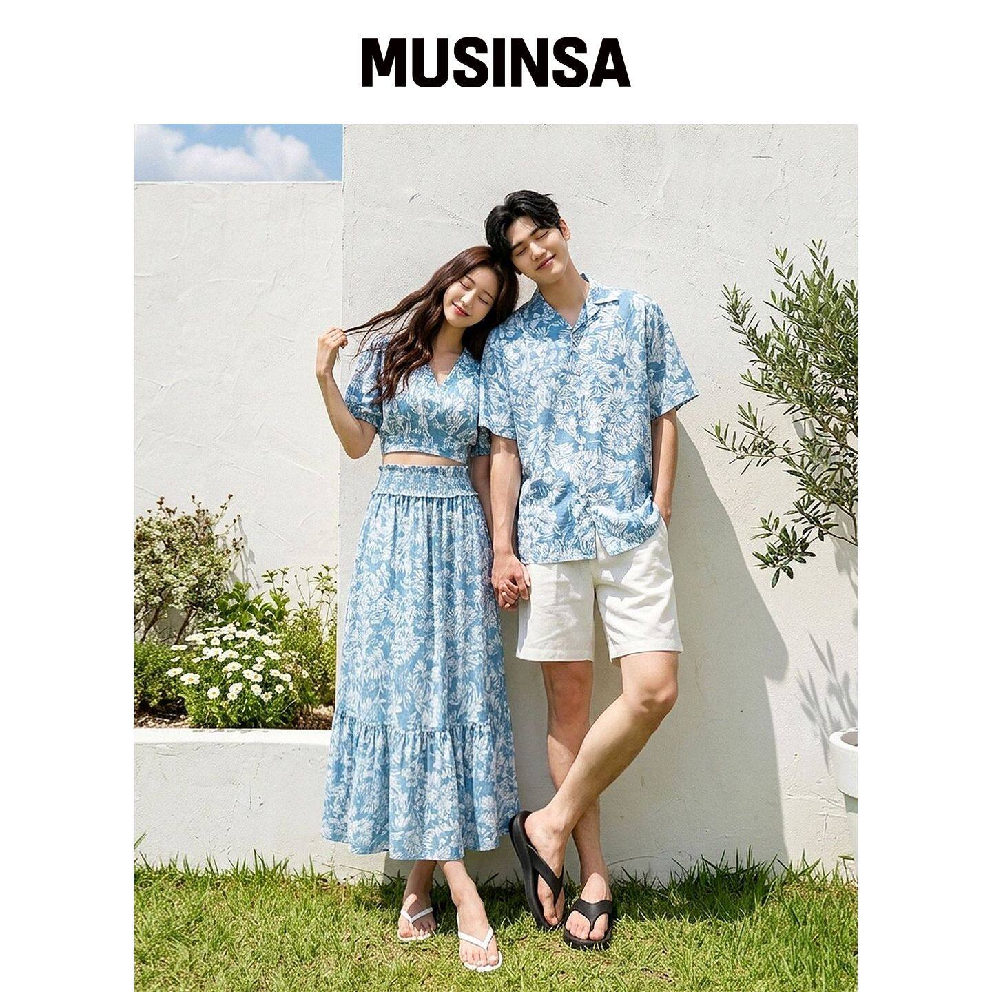 HERRINGBONE [SET] 情侣清凉海滩同款套装 热带 韩国官网直邮进口
