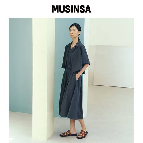LAP RN 裙摆短袖衬衫 AR2EB570 MUSINSA韩国官网直邮进口